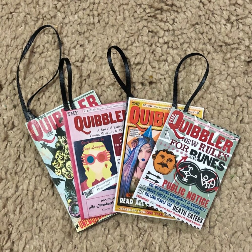 Mini Quibbler Christmas ornaments - Set of 4